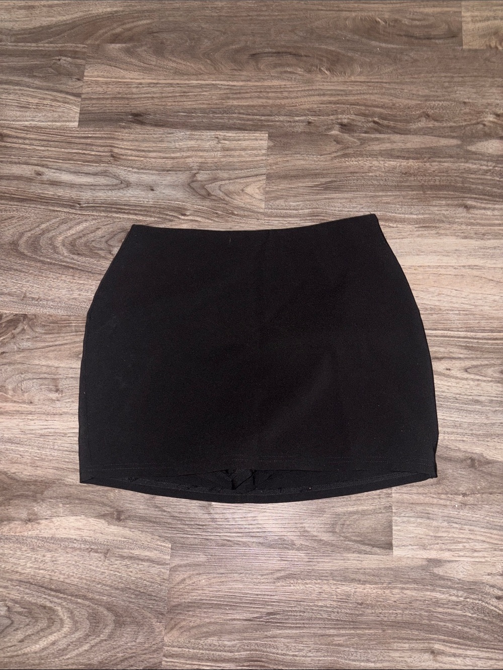 Haute Monde Black Mini Skirt - Simple Tailored Silhouette